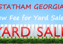 Statham GA – $75 Business License For Yard Sales?