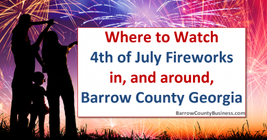 Where To Watch 4th of July Fireworks In/Around Barrow County/Winder Georgia